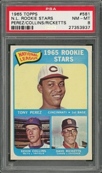 1965 Topps #581 Tony Perez Rookie Card – PSA NM-MT 8